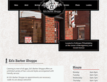 Tablet Screenshot of edsbarbershoppe.com